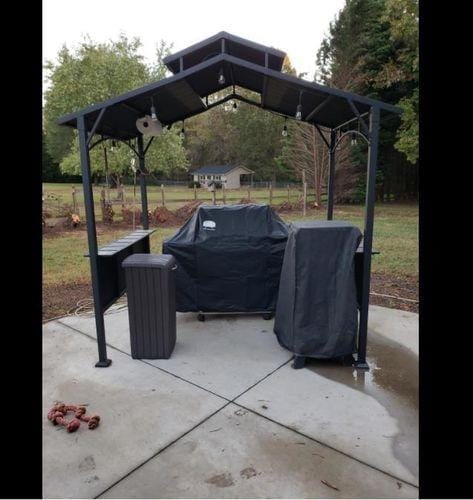 Customer photo review of ASPE Steel Grill Gazebo - 152cm x 244cm