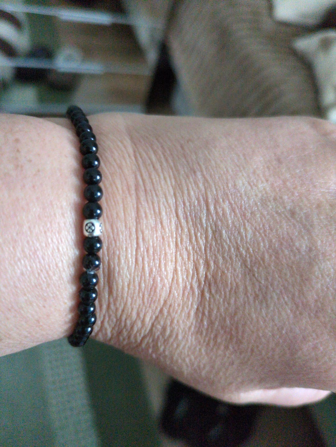 Customer photo review of Obsidian Armband - Perlen