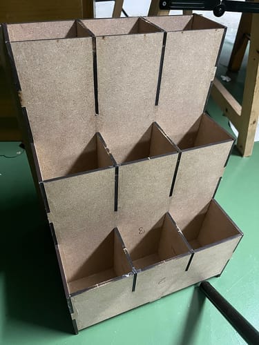 Reseña con foto de un cliente sobre Módulo Organizador Listones