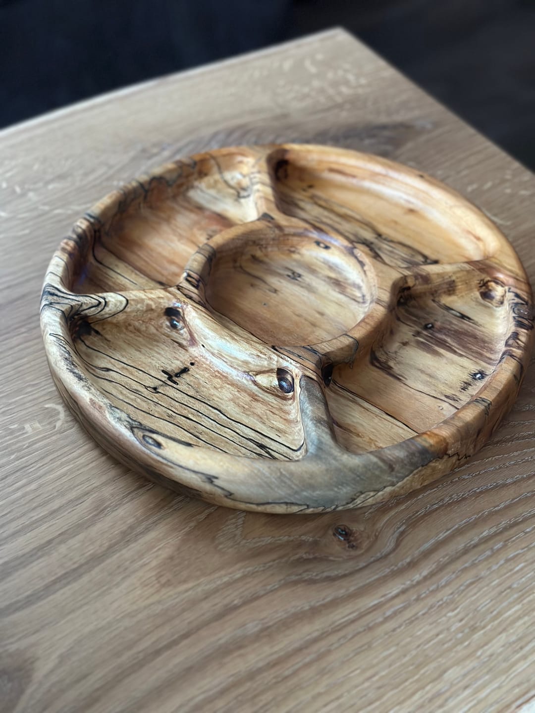 Customer photo review of 11.75x11.75" Five Pocket Tray 10 Acrylic Router Template