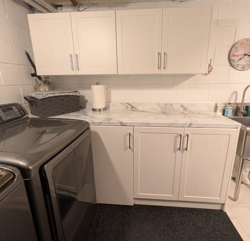 Customer photo review of 36" Wide x 24" High Wall Cabinet - Thermofoil Doors