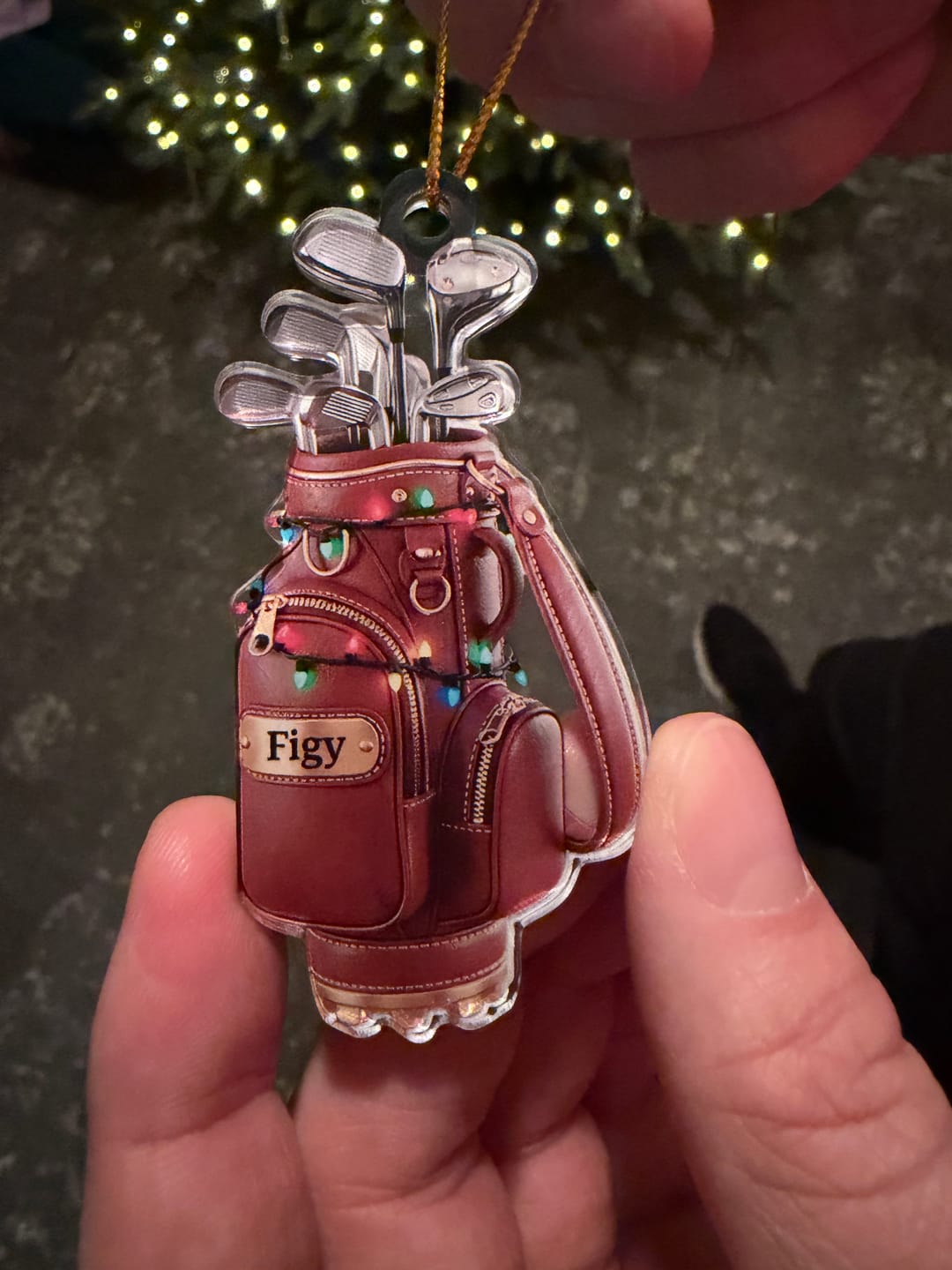 Customer photo review of Merry Christmas - Personalized Golf Ornament