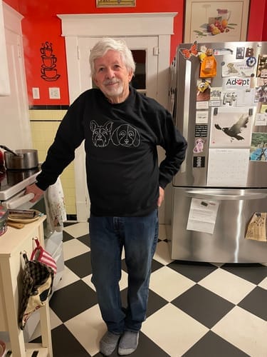 Customer photo review of Custom Embroidered Sweatshirt