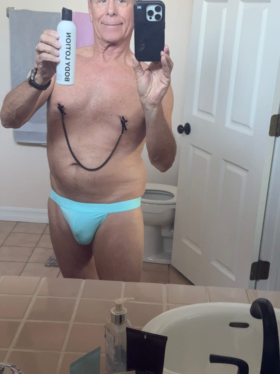 Customer photo review of Body Lotion - LeatherDaddy