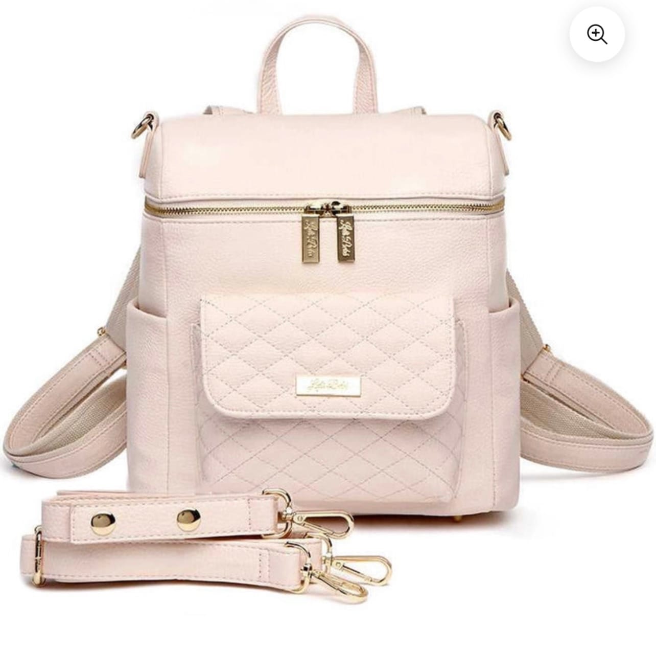 Customer photo review of Signature Diaper Bag Pastel Pink