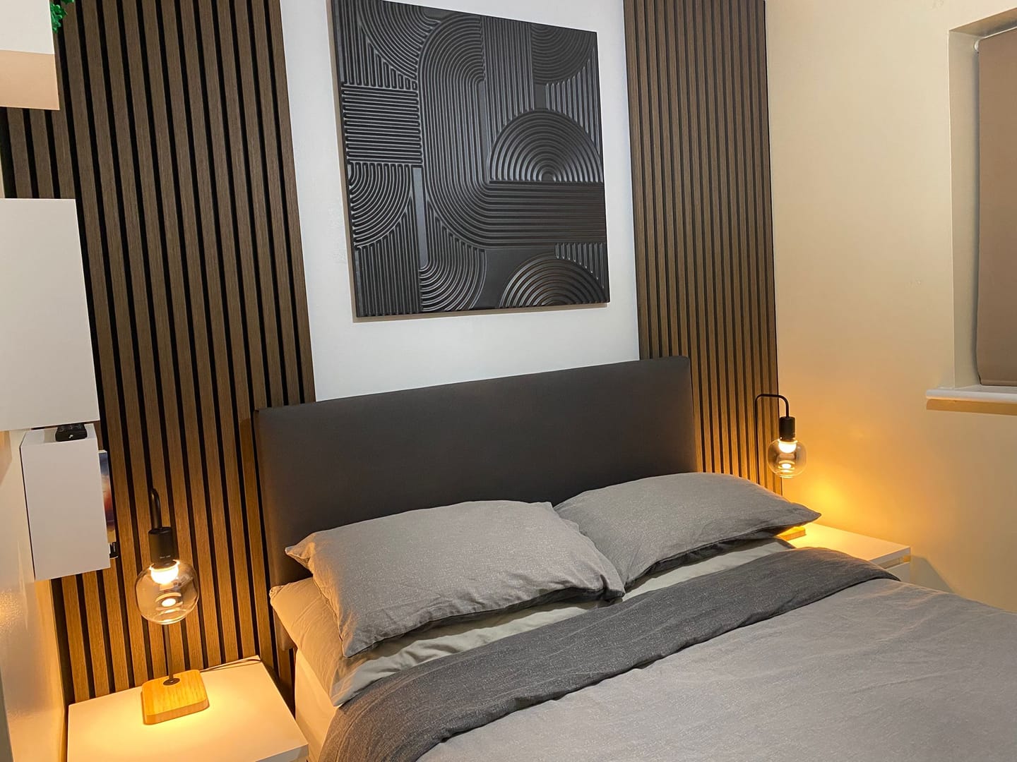 Customer photo review of Acoustic Slat Panel - Smoked Walnut