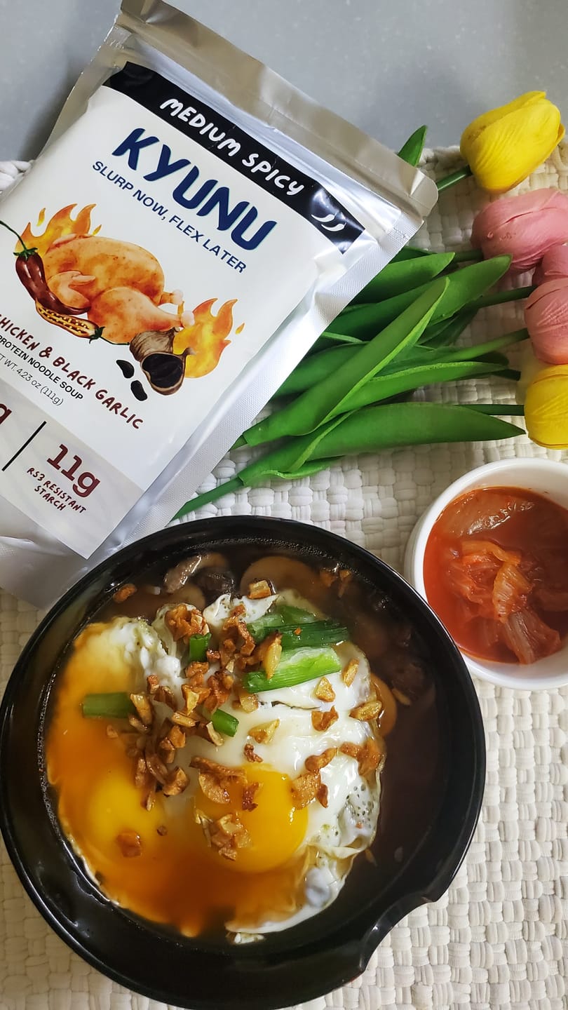 Customer photo review of Spicy Chicken & Black Garlic Flavor Noodle Soup
