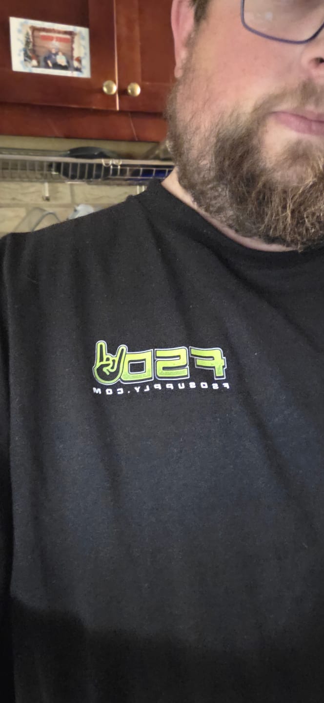 Customer photo review of FSD21 Mystery Tee