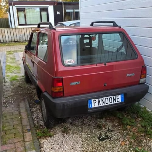 Customer photo review of REPLICA TARGA ITALIANA POSTERIORE – PERSONALIZZATA