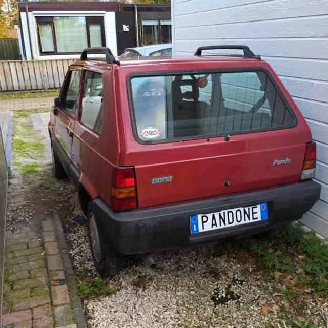 Customer photo review of REPLICA TARGA ITALIANA POSTERIORE – PERSONALIZZATA