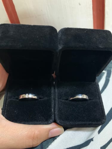 Customer photo review of Rethymno Wedding Rings