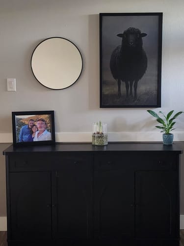 Customer photo review of Black Sheep Print