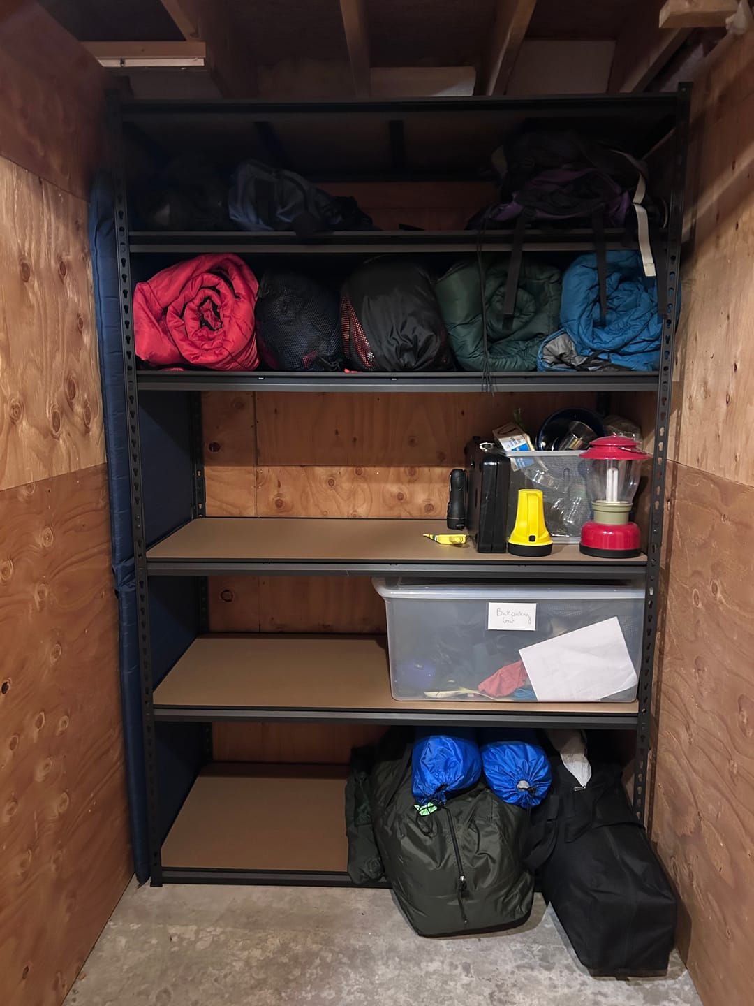 Customer photo review of Reibii 55" W x 24" D Garage Shelving Units, 6-Tier Adjustable Metal Storage Shelves, 3060LBS Steel Shelving for Garage Basement Commercial