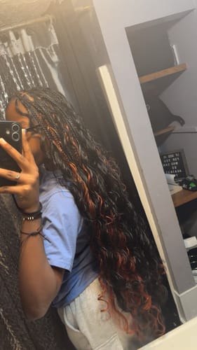 Customer photo review of Freetress Braid - 3X FRENCH CURL 22"