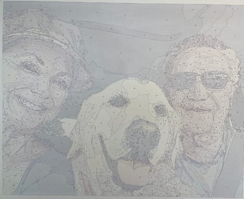 Customer photo review of Custom Portrait Paint By Numbers