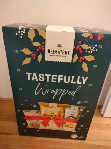 Kundenbewertung mit Foto zu Vorverkauf - Heimatgut Bio Snack Adventskalender