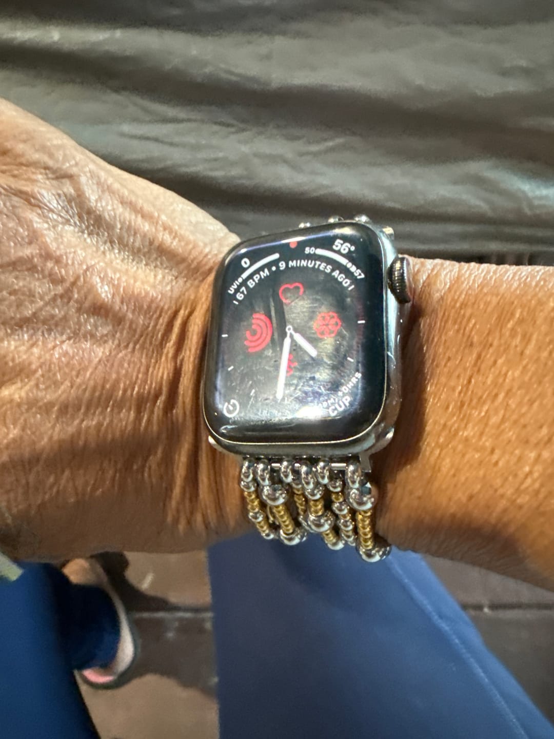 Customer photo review of Eternal Glow Stretch Apple Watch Strap
