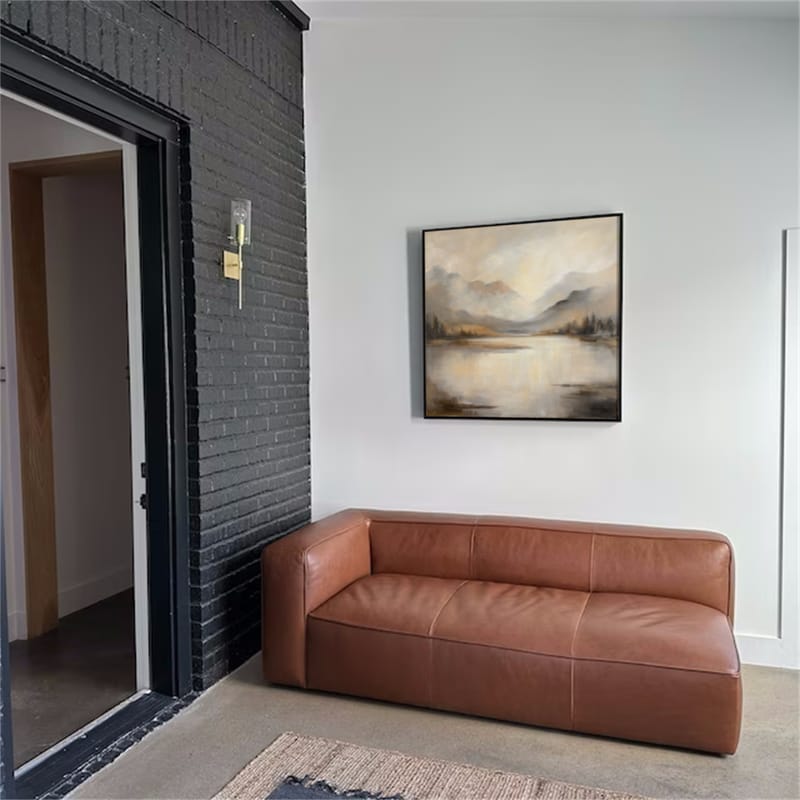 Customer photo review of Abstract Mountain Canvas Art #MO020