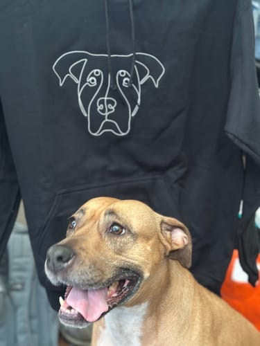 Customer photo review of Custom Embroidered Hoodie - 30% OFF
