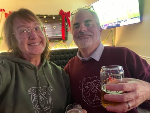 Customer photo review of Custom Embroidered Sweatshirt