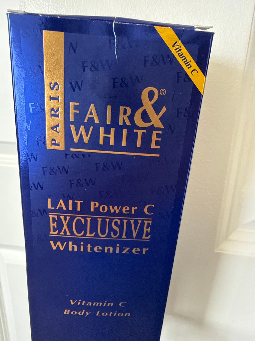 Customer photo review of Fair and White Exclusive Cream with Vitamin C 1.7 Fl oz / 50 gr