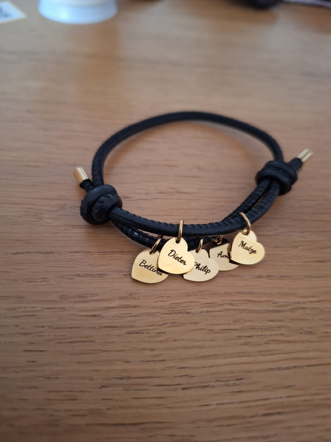 Customer photo review of Meine Liebsten - Familien-Lederarmband