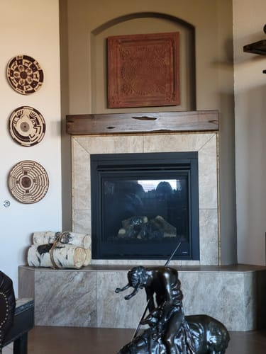 Customer photo review of Distressed Mantels