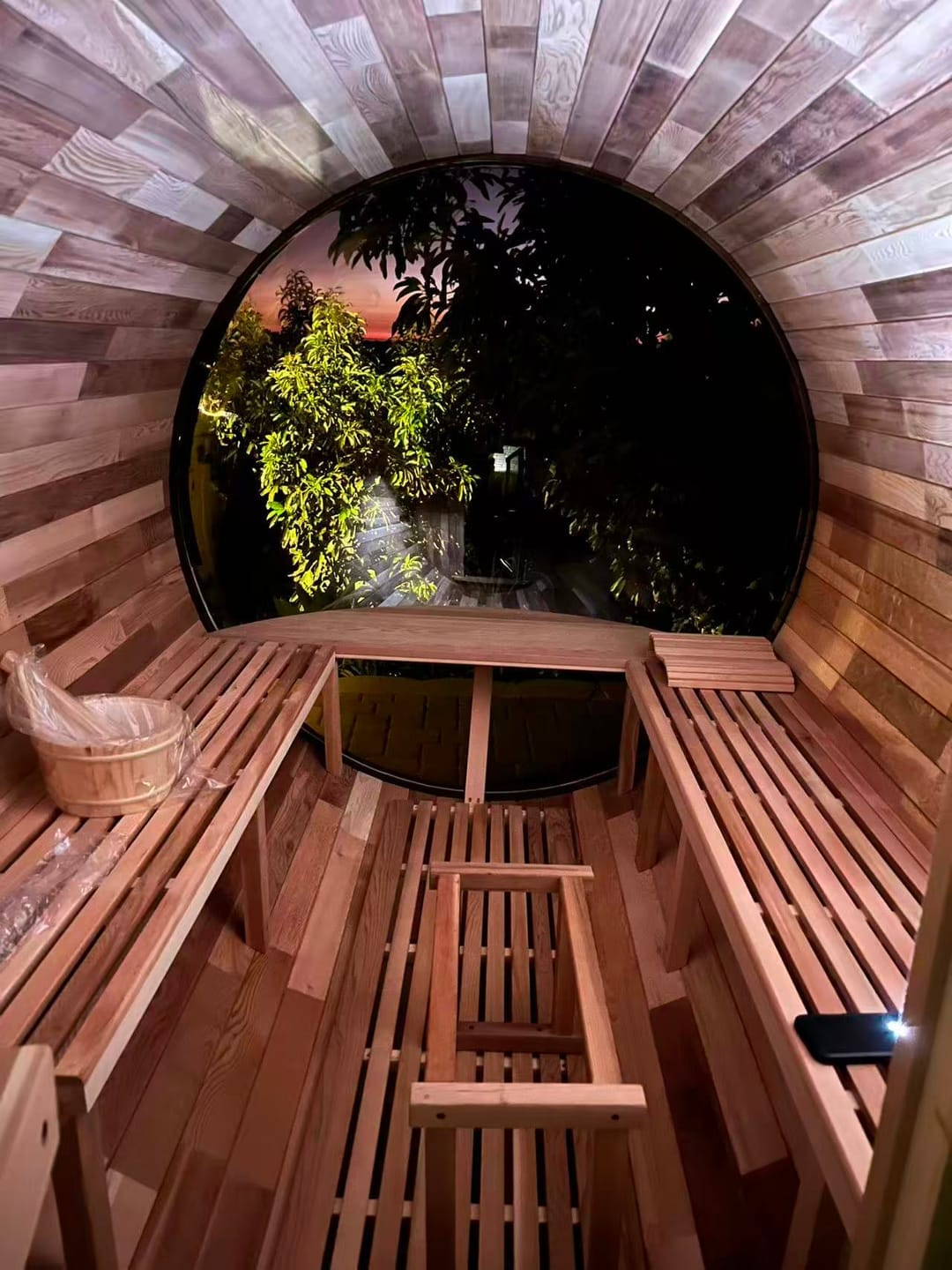 Customer photo review of SAUNAONES® Barrel Sauna Serenity Nature Air 4