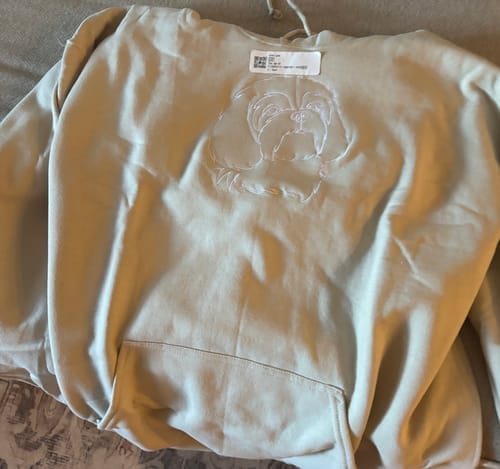 Customer photo review of Custom Embroidered Hoodie