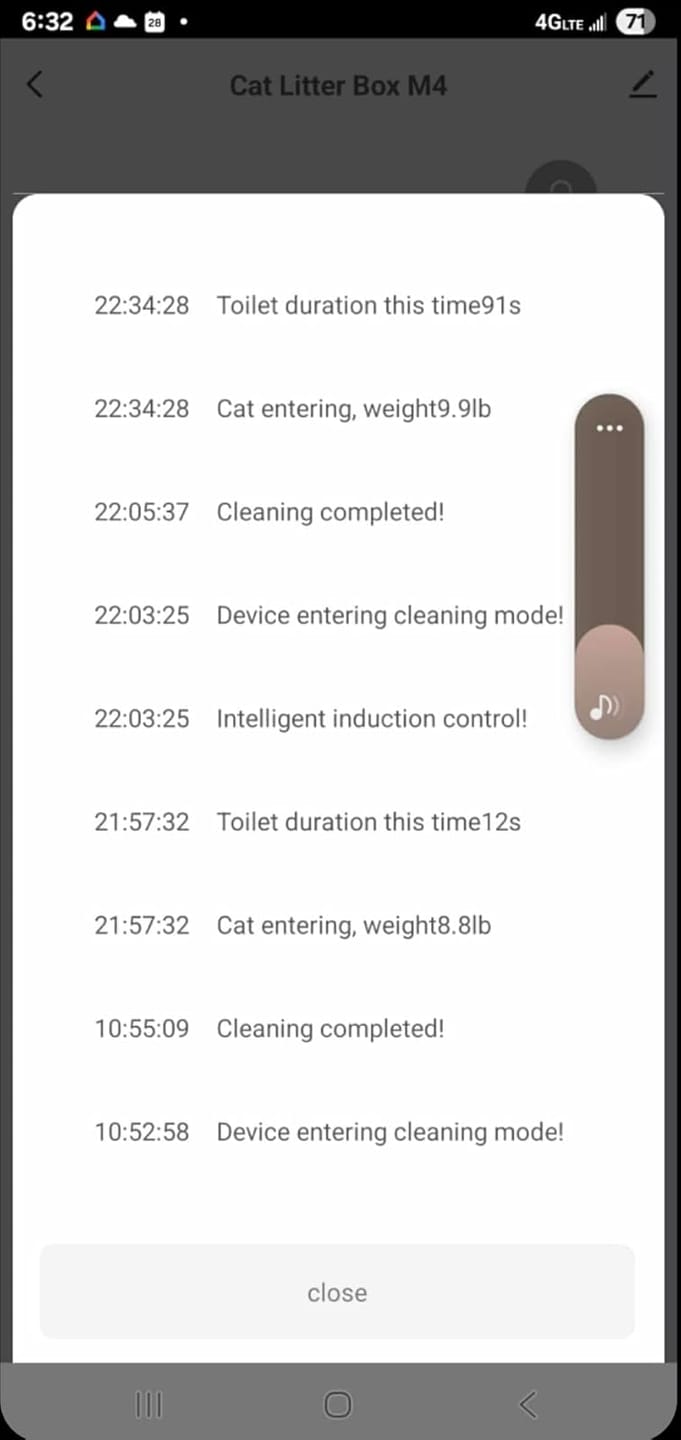 Customer photo review of Cumrige M4 Self-Cleaning Litter Box | Smart Odor-Control Automatic Cat Litter Box