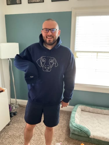 Customer photo review of Custom Embroidered Hoodie