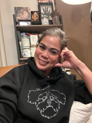 Customer photo review of Custom Embroidered Hoodie