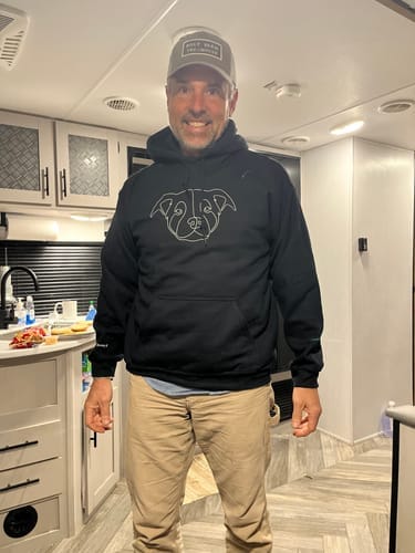 Customer photo review of Custom Embroidered Hoodie