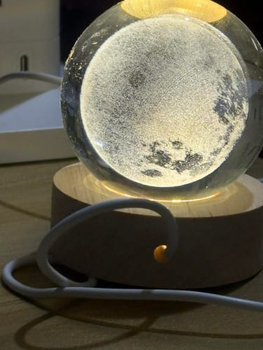 Customer photo review of Orb of Wonders - Crystal Lamp