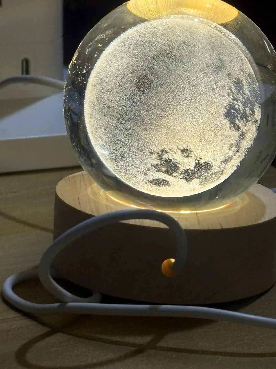 Customer photo review of Orb of Wonders - Crystal Lamp