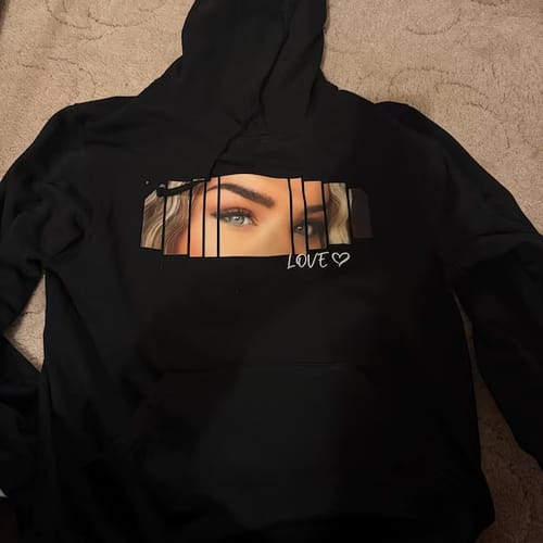 Customer photo review of Custom Girlfriend Eyes Tee/Crewneck/Hoodie