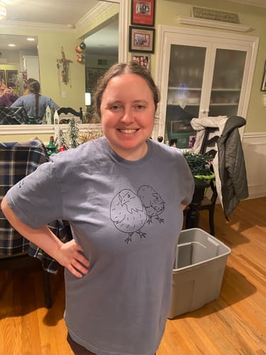 Customer photo review of Custom Embroidered Sweatshirt