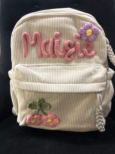 Amy T. review of K&C - Personalized Knitted Backpack image 1 out of 1