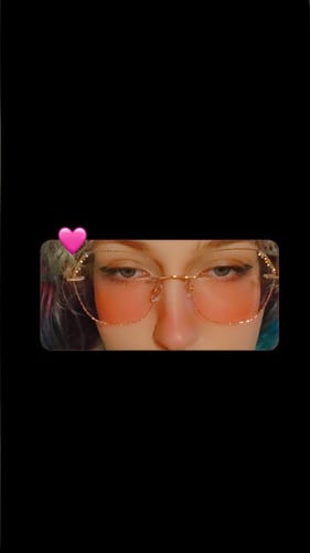 Customer photo review of Glitter Eyeglasses