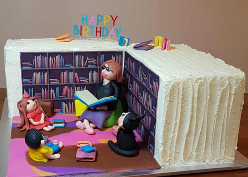 Customer photo review of A4 Rectangle Custom Edible Icing Image