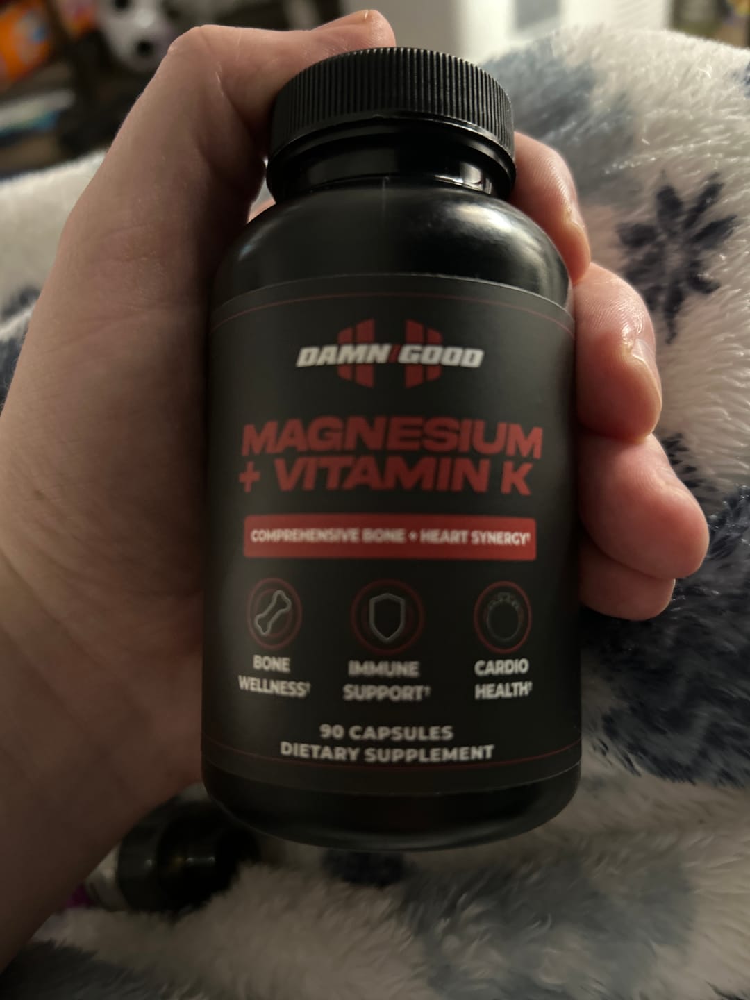 Customer photo review of Damn Good™ Magnesium + Vitamin K