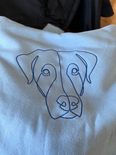 Customer photo review of Custom Embroidered Hoodie