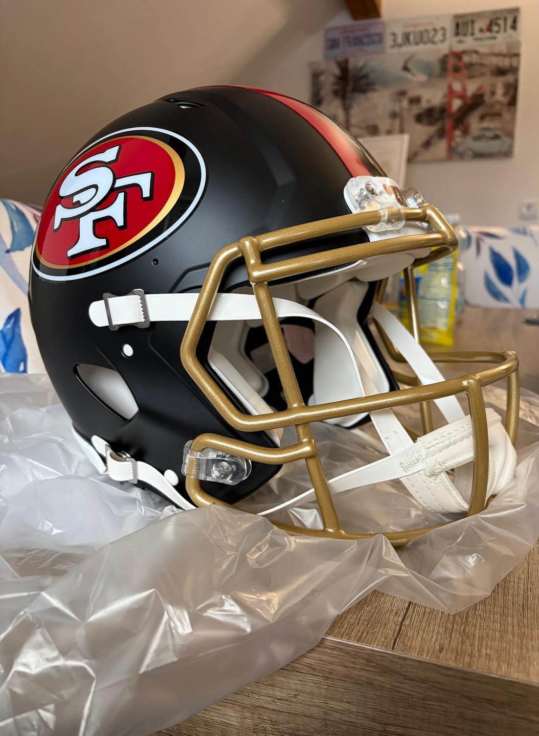 Customer photo review of San Francisco 49ers Riddell Speed Authentic Helmet - Rivalries 2025