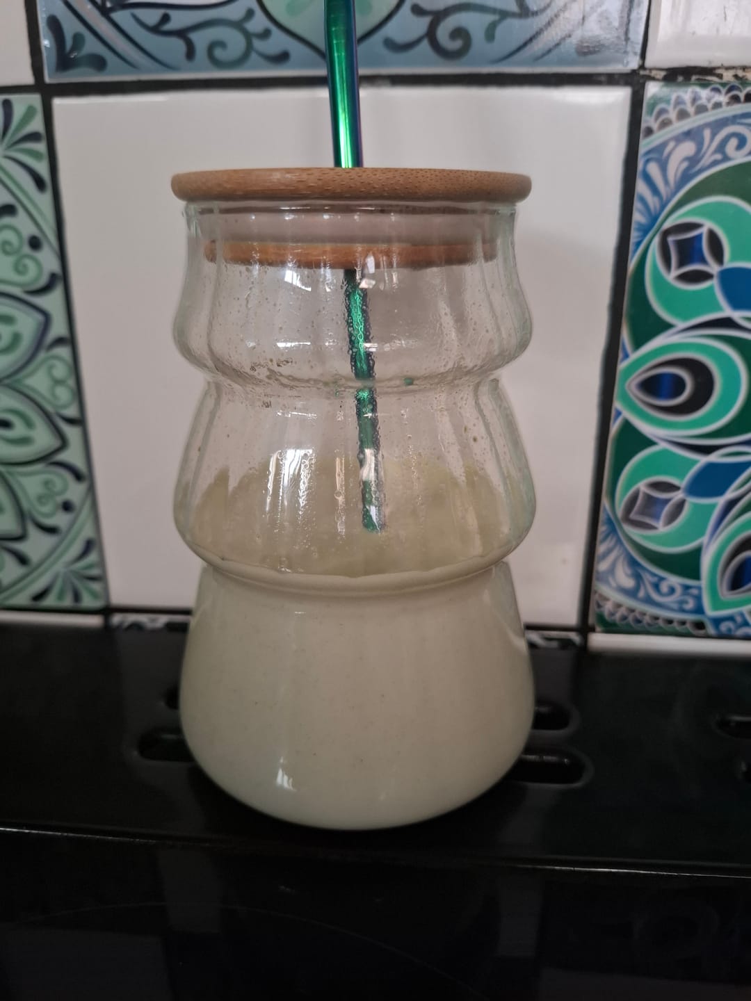 Customer photo review of Blueberry Matcha blend