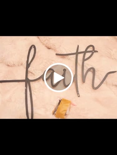 Customer video review of Faith Cross Metal Wall Art
