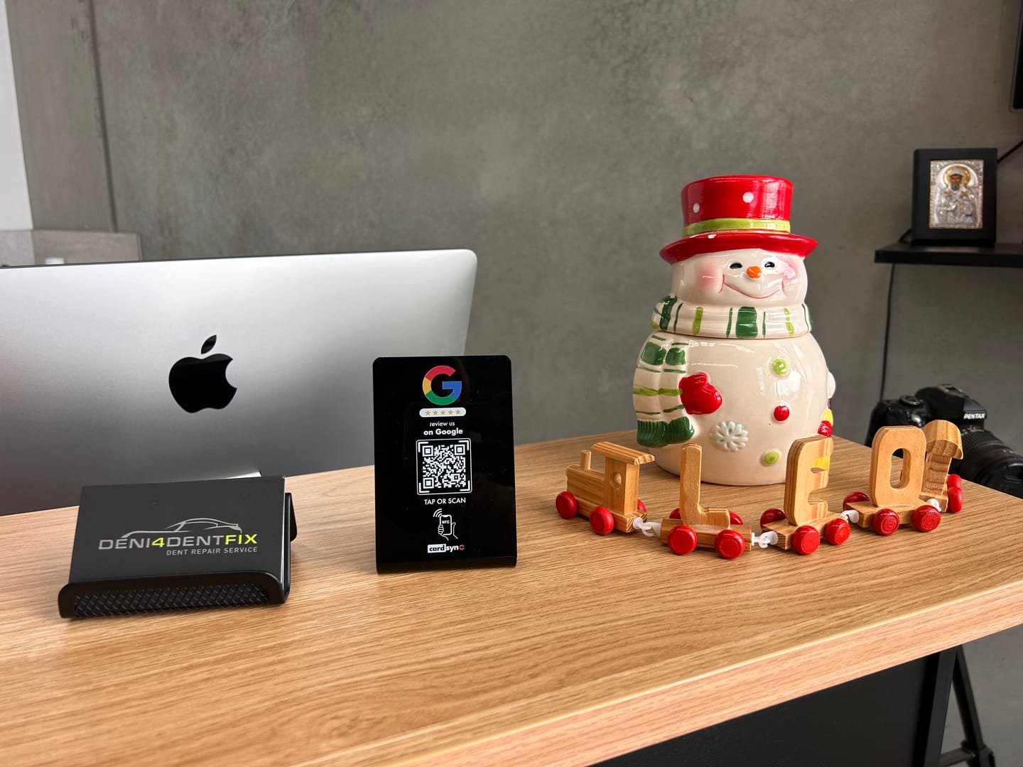 Customer photo review of Google Review Stand + QR Code