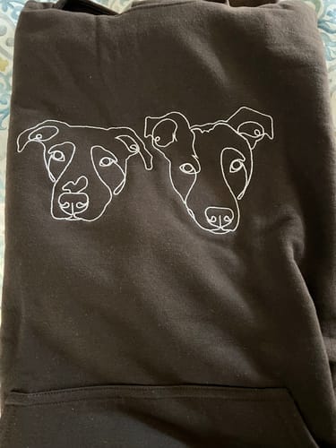 Customer photo review of Custom Embroidered Hoodie