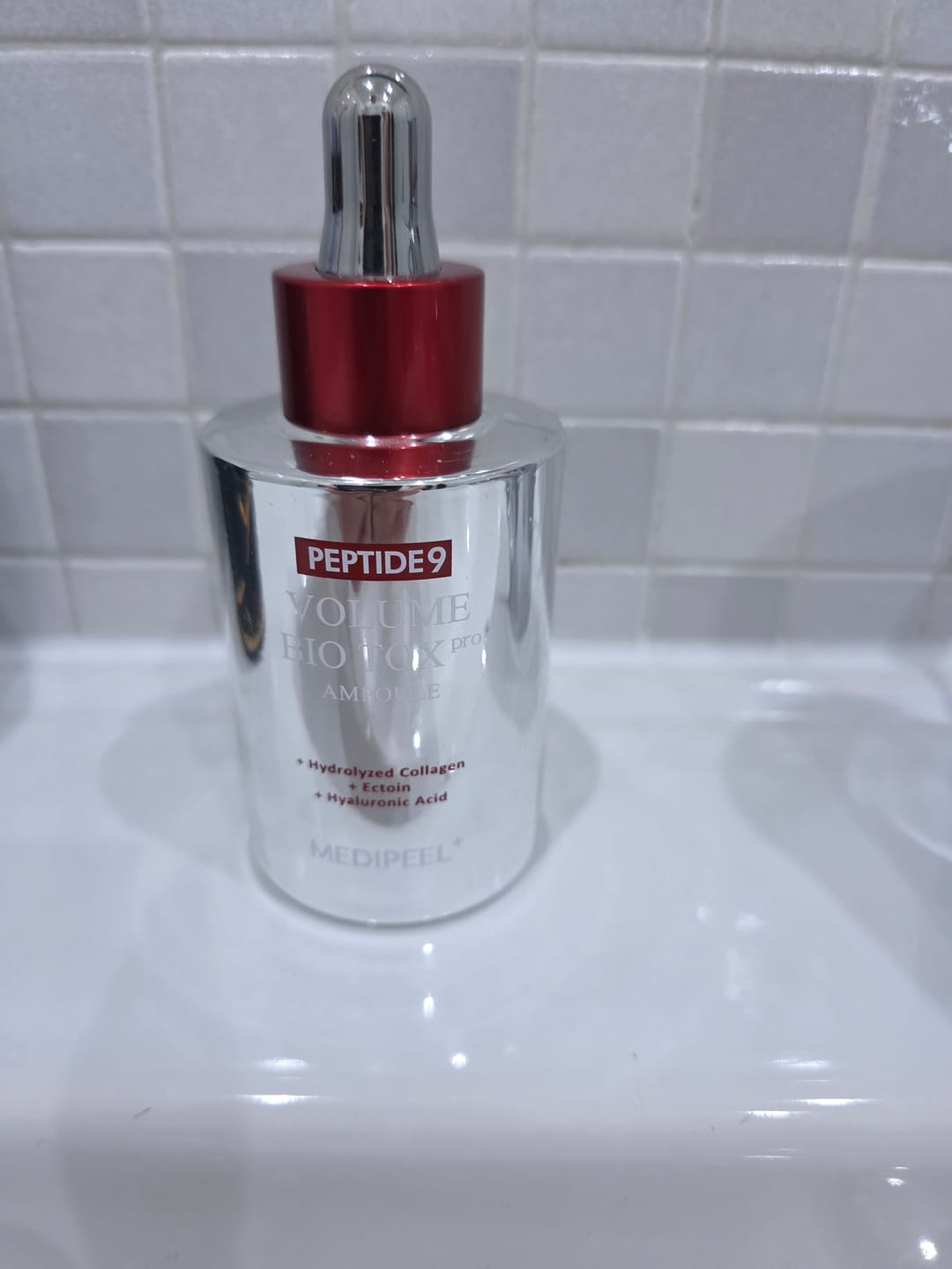 Customer photo review of Peptīdu ampula ar volufilīnu krunciņu novēršanai Medi-Peel Peptide 9 Volume Bio Tox Ampoule Pro