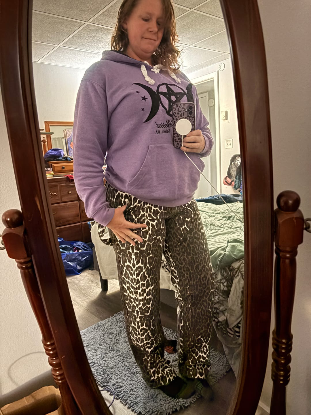 Customer photo review of Gravedigger Carpenter Pant - Leopard