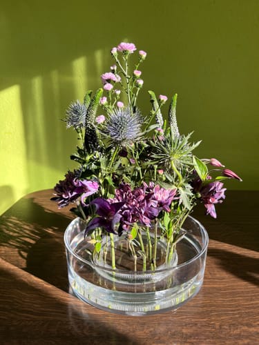 Customer photo review of Kenzan Ring 150 mm Acrylic Flower Frog